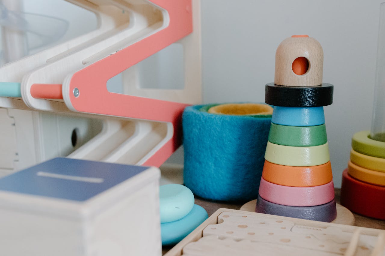 The Art of Drawing Readers In: Your attractive post title goes here Bright wooden toys on a table, ideal for playful learning and child development.